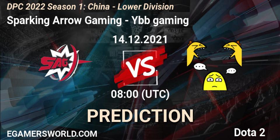 Sparking Arrow Gaming - Ybb gaming: ennuste. 14.12.2021 at 07:55, Dota 2, DPC 2022 Season 1: China - Lower Division