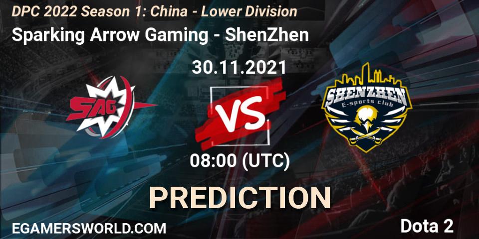 Sparking Arrow Gaming - ShenZhen: ennuste. 30.11.2021 at 07:58, Dota 2, DPC 2022 Season 1: China - Lower Division
