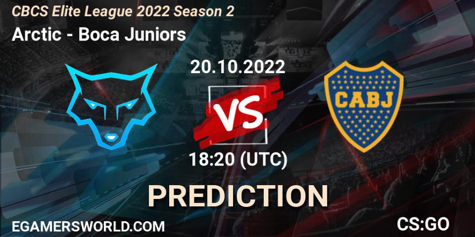 Arctic - Boca Juniors: ennuste. 20.10.2022 at 20:05, Counter-Strike (CS2), CBCS Elite League 2022 Season 2