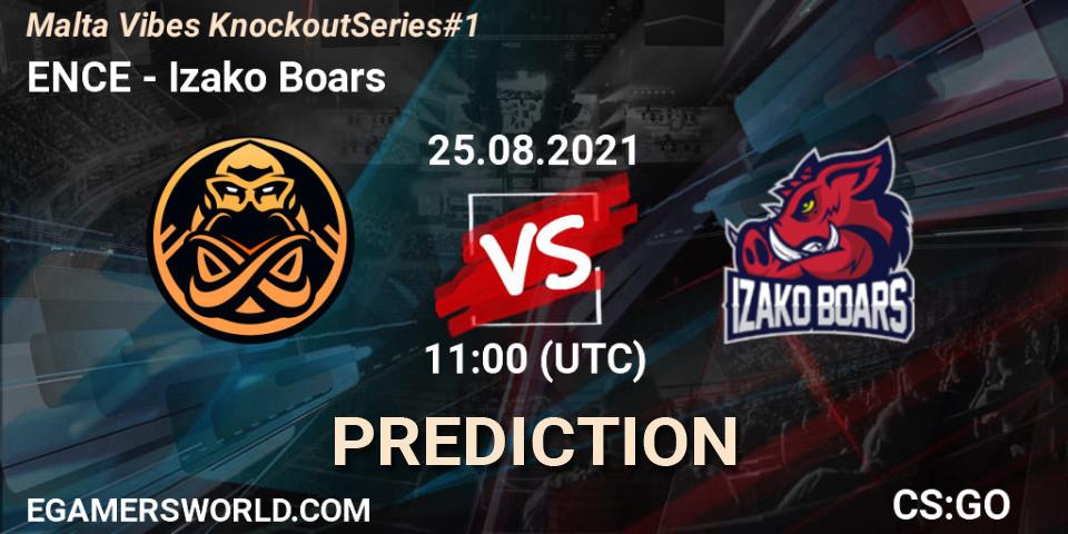 ENCE - Izako Boars: ennuste. 25.08.2021 at 11:00, Counter-Strike (CS2), Malta Vibes Knockout Series #1