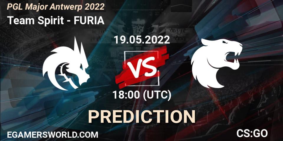 Team Spirit - FURIA: ennuste. 19.05.2022 at 19:00, Counter-Strike (CS2), PGL Major Antwerp 2022