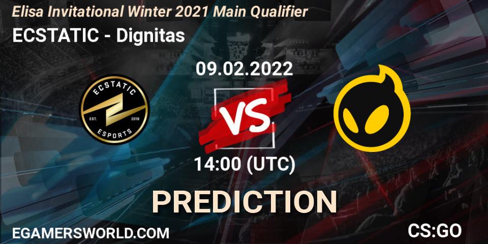 ECSTATIC - Dignitas: ennuste. 09.02.2022 at 14:00, Counter-Strike (CS2), Elisa Invitational Winter 2021 Main Qualifier