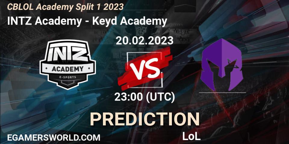 INTZ Academy - Keyd Academy: ennuste. 20.02.2023 at 23:00, LoL, CBLOL Academy Split 1 2023