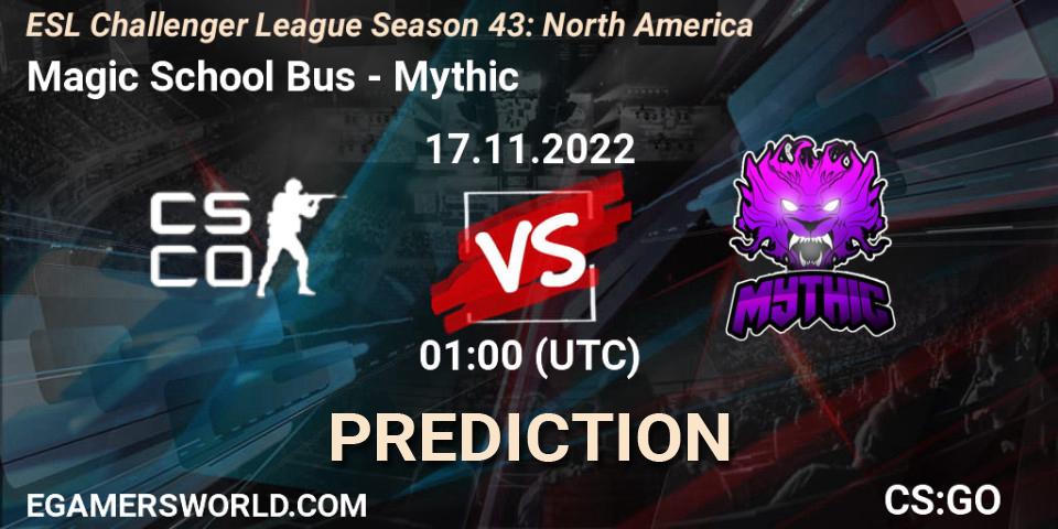 Magic School Bus - Mythic: ennuste. 06.12.22, CS2 (CS:GO), ESL Challenger League Season 43: North America