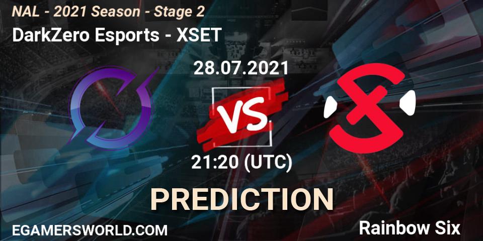 DarkZero Esports - XSET: ennuste. 28.07.2021 at 20:00, Rainbow Six, NAL - 2021 Season - Stage 2