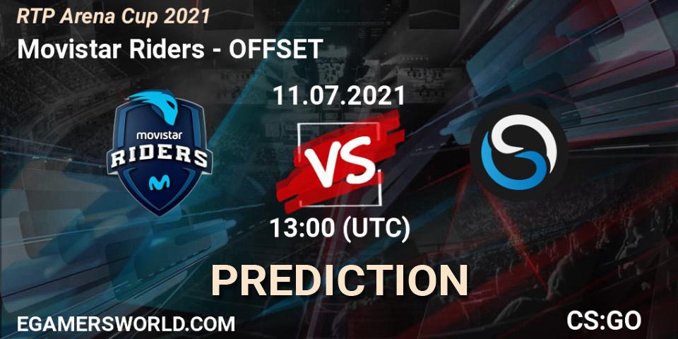 Movistar Riders - OFFSET: ennuste. 11.07.2021 at 13:00, Counter-Strike (CS2), RTP Arena Cup 2021