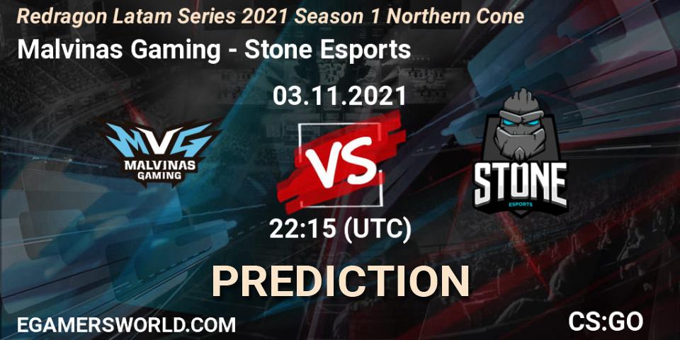 Malvinas Gaming - Stone Esports: ennuste. 03.11.21, CS2 (CS:GO), Redragon Latam Series 2021 Season 1 Northern Cone