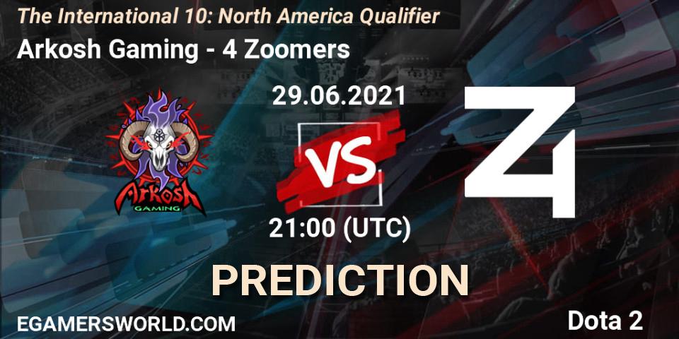 Arkosh Gaming - 4 Zoomers: ennuste. 01.07.2021 at 00:48, Dota 2, The International 10: North America Qualifier