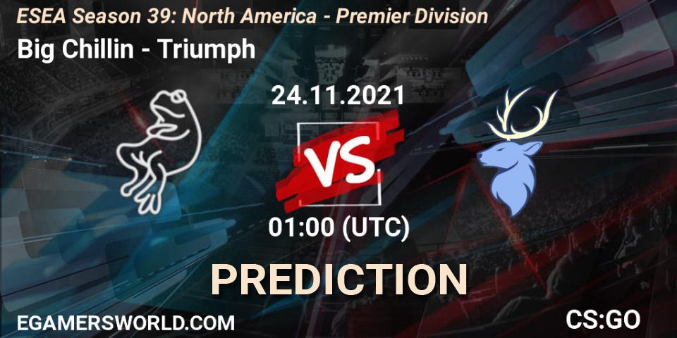Big Chillin - Triumph: ennuste. 04.12.21, CS2 (CS:GO), ESEA Season 39: North America - Premier Division