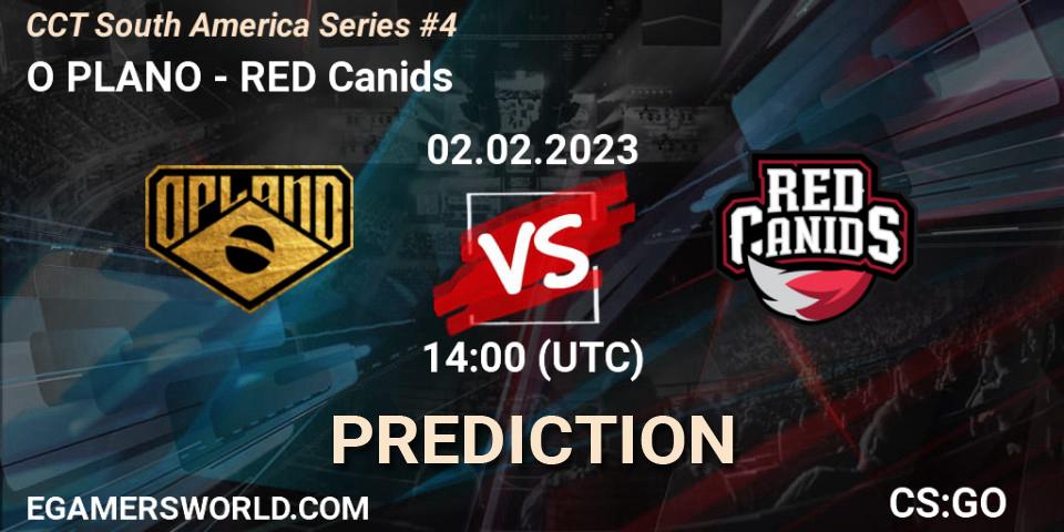 O PLANO - RED Canids: ennuste. 02.02.23, CS2 (CS:GO), CCT South America Series #4