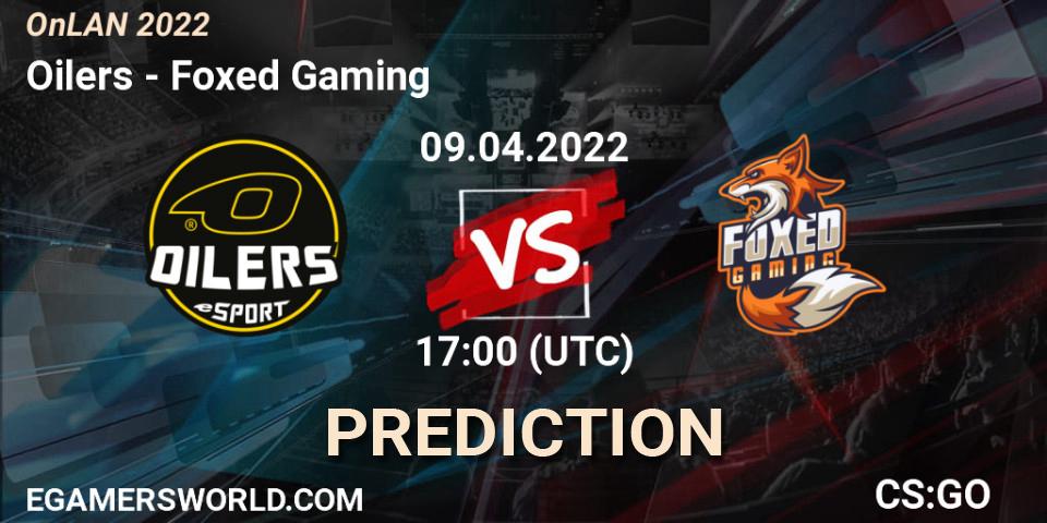 Oilers - Foxed Gaming: ennuste. 09.04.2022 at 17:00, Counter-Strike (CS2), OnLAN 2022