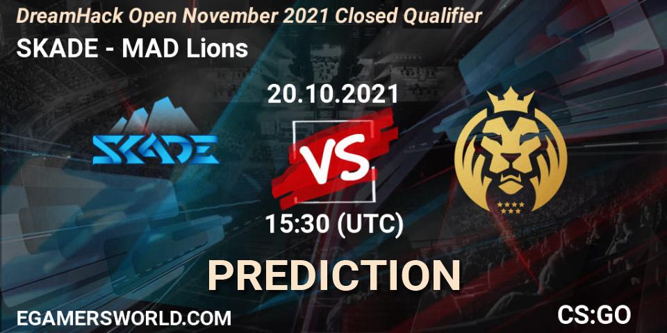 SKADE - MAD Lions: ennuste. 20.10.2021 at 15:30, Counter-Strike (CS2), DreamHack Open November 2021 Closed Qualifier