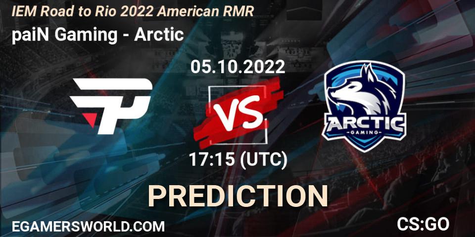 paiN Gaming - Arctic: ennuste. 05.10.22, CS2 (CS:GO), IEM Road to Rio 2022 American RMR