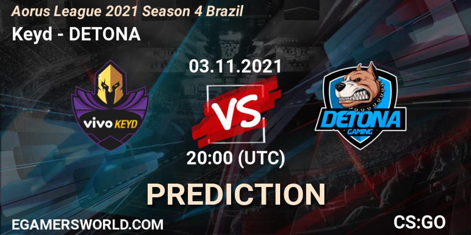 Keyd - DETONA: ennuste. 03.11.21, CS2 (CS:GO), Aorus League 2021 Season 4 Brazil