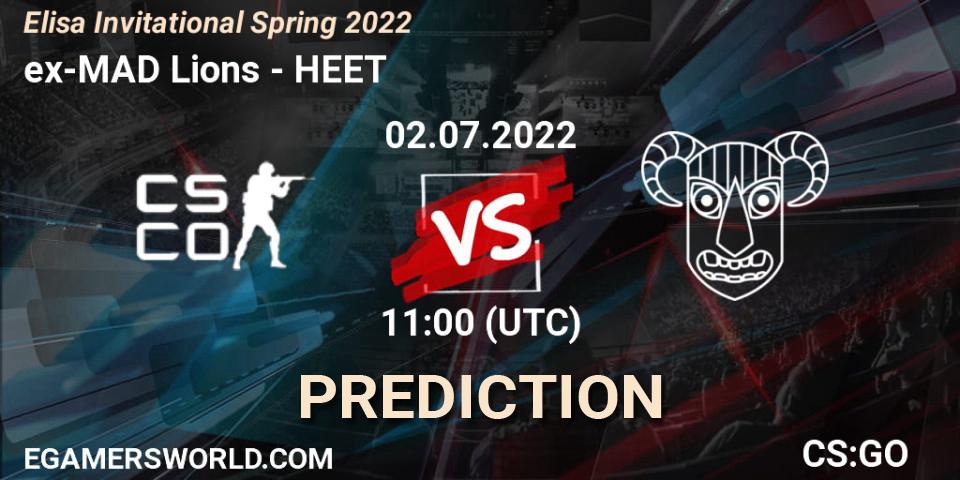ex-MAD Lions - HEET: ennuste. 02.07.2022 at 11:00, Counter-Strike (CS2), Elisa Invitational Spring 2022