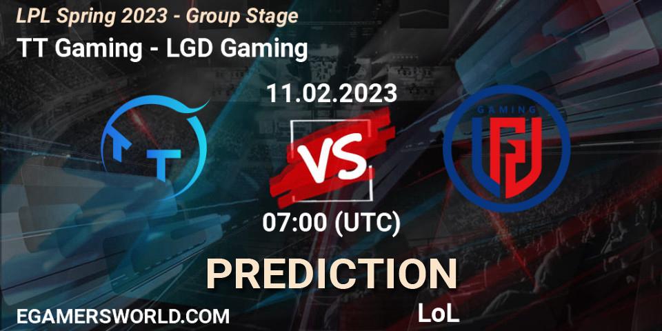 TT Gaming - LGD Gaming: ennuste. 11.02.2023 at 07:00, LoL, LPL Spring 2023 - Group Stage