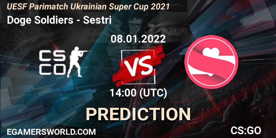 Doge Soldiers - Sestri: ennuste. 08.01.2022 at 14:10, Counter-Strike (CS2), UESF Parimatch Ukrainian Super Cup 2021