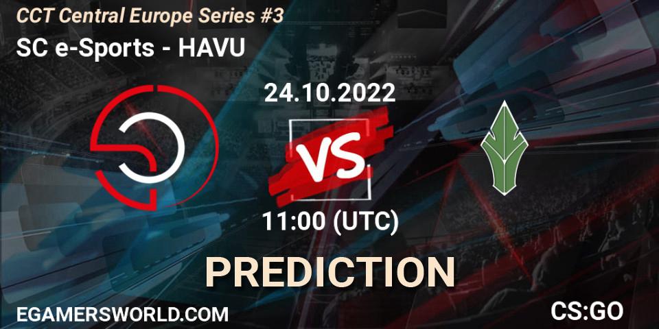SC e-Sports - HAVU: ennuste. 24.10.2022 at 11:30, Counter-Strike (CS2), CCT Central Europe Series #3
