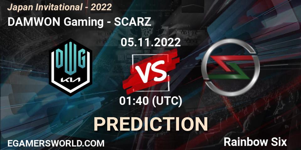 DAMWON Gaming - SCARZ: ennuste. 05.11.2022 at 01:40, Rainbow Six, Japan Invitational - 2022