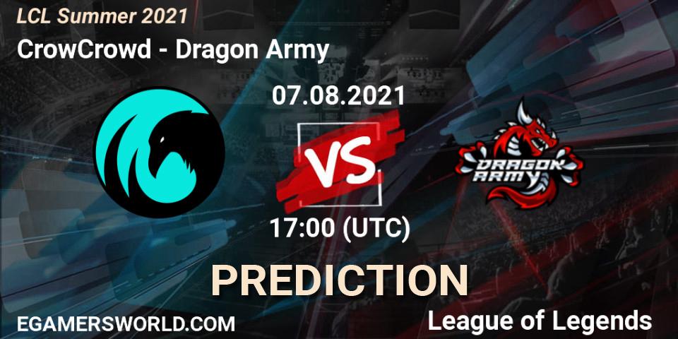 CrowCrowd - Dragon Army: ennuste. 07.08.21, LoL, LCL Summer 2021