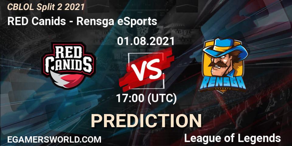 RED Canids - Rensga eSports: ennuste. 01.08.2021 at 17:00, LoL, CBLOL Split 2 2021