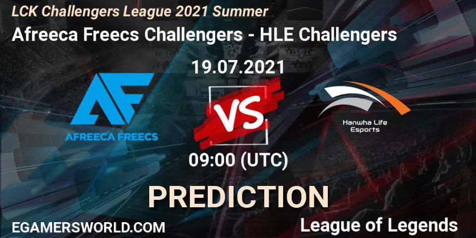 Afreeca Freecs Challengers - HLE Challengers: ennuste. 19.07.2021 at 09:00, LoL, LCK Challengers League 2021 Summer