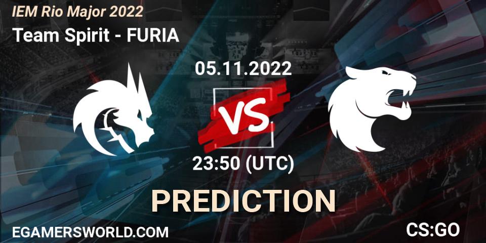 Team Spirit - FURIA: ennuste. 05.11.22, CS2 (CS:GO), IEM Rio Major 2022