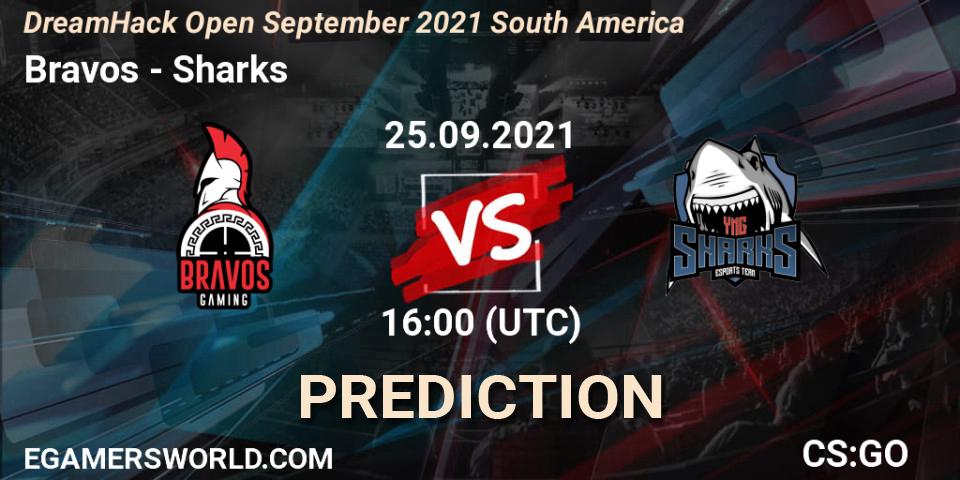 Bravos - Sharks: ennuste. 25.09.2021 at 16:00, Counter-Strike (CS2), DreamHack Open September 2021 South America