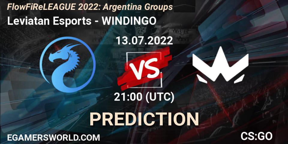 Leviatan Esports - WINDINGO: ennuste. 13.07.2022 at 21:00, Counter-Strike (CS2), FlowFiReLEAGUE 2022: Argentina Groups