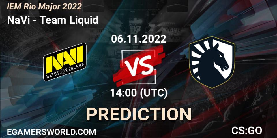 NaVi - Team Liquid: ennuste. 06.11.22, CS2 (CS:GO), IEM Rio Major 2022