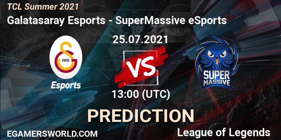 Galatasaray Esports - SuperMassive eSports: ennuste. 25.07.2021 at 13:00, LoL, TCL Summer 2021