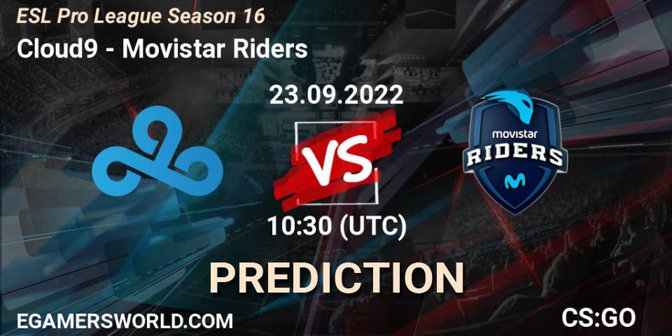 Cloud9 - Movistar Riders: ennuste. 23.09.22, CS2 (CS:GO), ESL Pro League Season 16