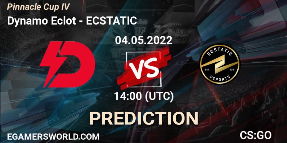 Dynamo Eclot - ECSTATIC: ennuste. 04.05.2022 at 14:00, Counter-Strike (CS2), Pinnacle Cup #4