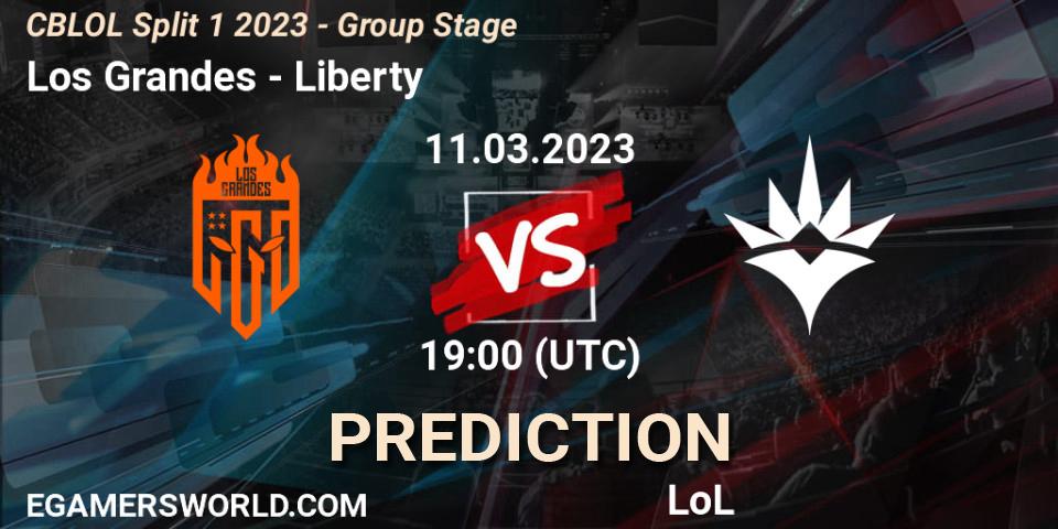 Los Grandes - Liberty: ennuste. 11.03.23, LoL, CBLOL Split 1 2023 - Group Stage