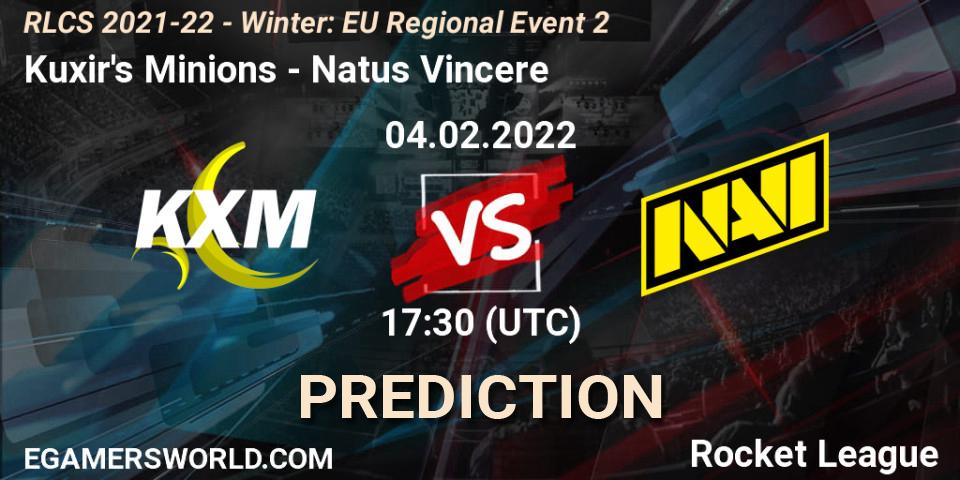 Kuxir's Minions - Natus Vincere: ennuste. 04.02.22, Rocket League, RLCS 2021-22 - Winter: EU Regional Event 2