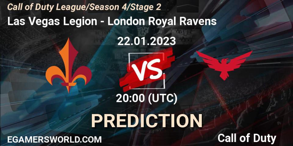 Las Vegas Legion - London Royal Ravens: ennuste. 22.01.2023 at 20:00, Call of Duty, Call of Duty League 2023: Stage 2 Major Qualifiers