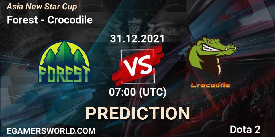Forest - Crocodile: ennuste. 31.12.2021 at 07:26, Dota 2, Asia New Star Cup