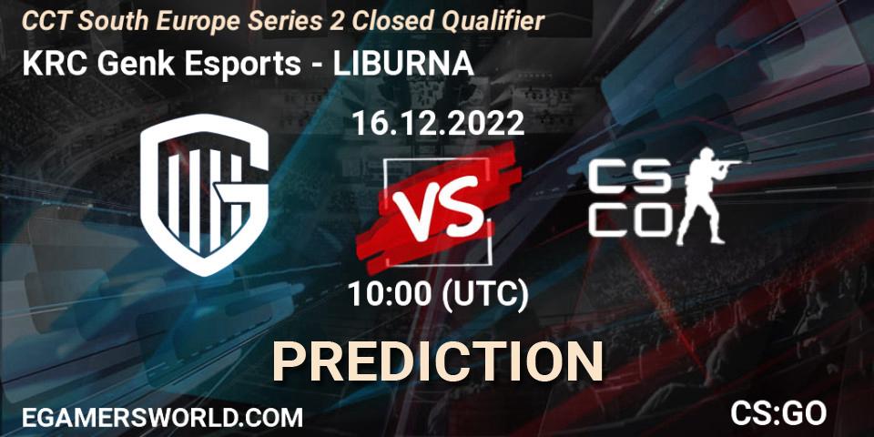 KRC Genk Esports - LIBURNA: ennuste. 16.12.2022 at 10:00, Counter-Strike (CS2), CCT South Europe Series 2 Closed Qualifier