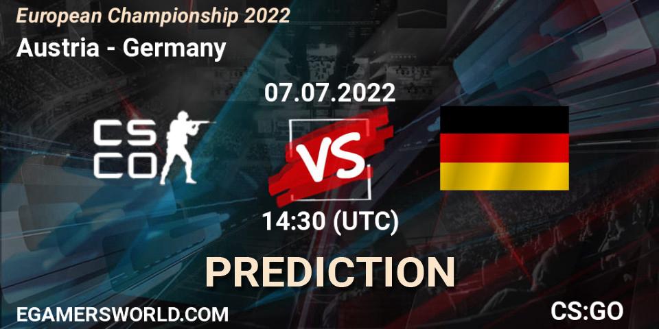 Austria - Germany: ennuste. 07.07.2022 at 14:30, Counter-Strike (CS2), European Championship 2022