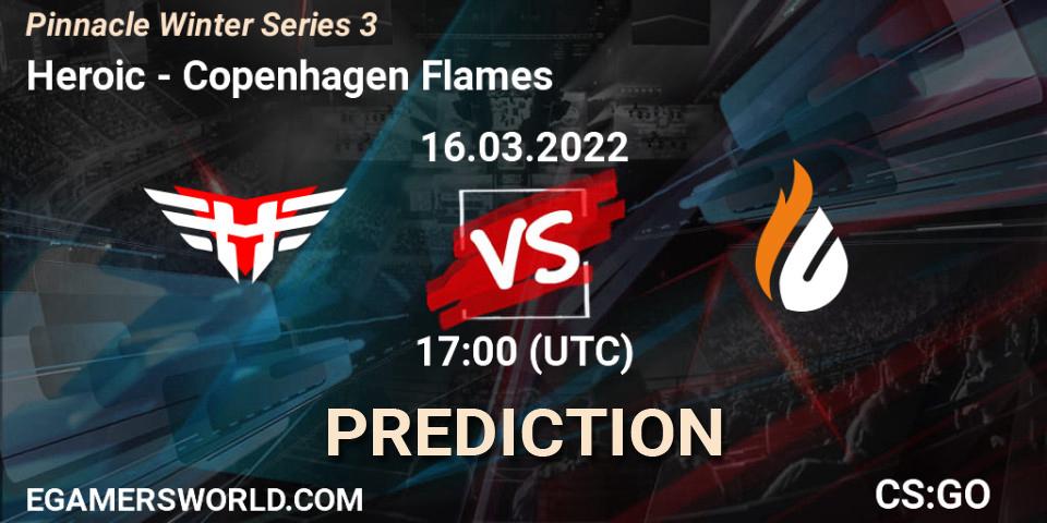 Heroic - Copenhagen Flames: ennuste. 16.03.2022 at 17:00, Counter-Strike (CS2), Pinnacle Winter Series 3