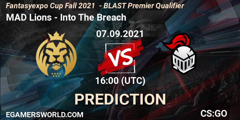 MAD Lions - Into The Breach: ennuste. 07.09.2021 at 16:30, Counter-Strike (CS2), Fantasyexpo Cup Fall 2021 - BLAST Premier Qualifier