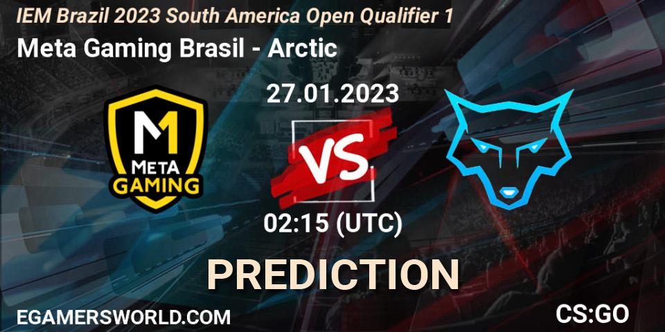 Meta Gaming Brasil - Arctic: ennuste. 27.01.2023 at 19:30, Counter-Strike (CS2), IEM Brazil Rio 2023 South America Open Qualifier 1