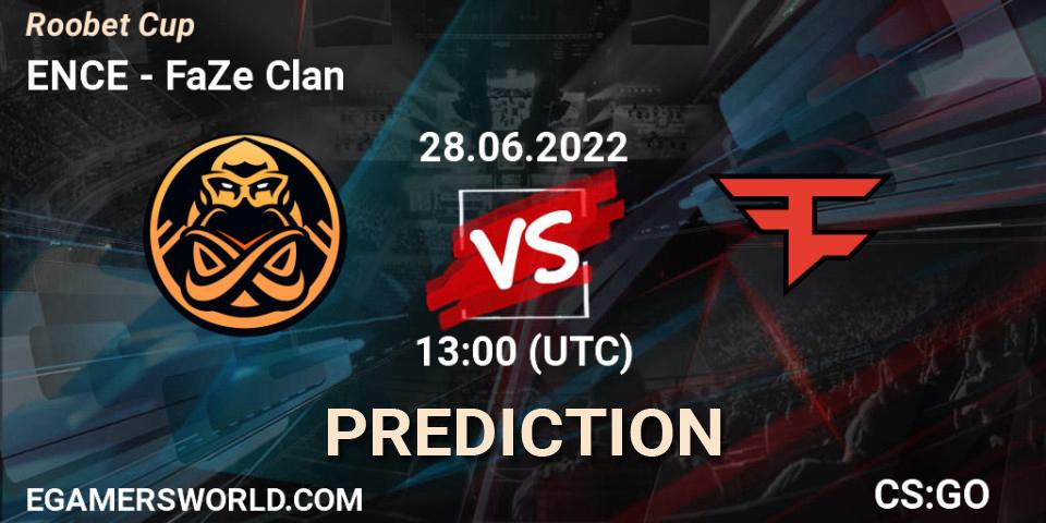 ENCE - FaZe Clan: ennuste. 28.06.2022 at 13:30, Counter-Strike (CS2), Roobet Cup