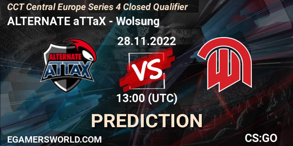 ALTERNATE aTTaX - Wolsung: ennuste. 28.11.22, CS2 (CS:GO), CCT Central Europe Series 4 Closed Qualifier