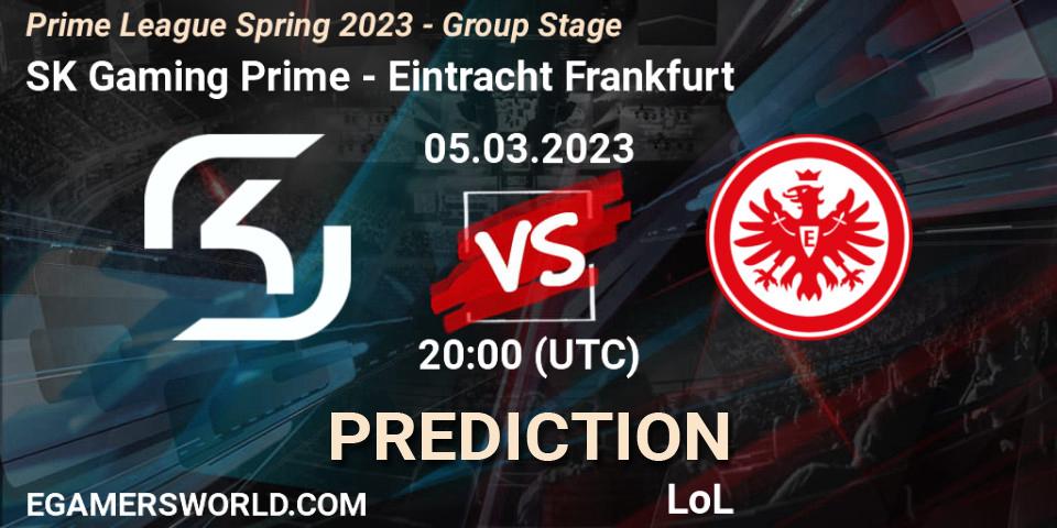 SK Gaming Prime - Eintracht Frankfurt: ennuste. 05.03.2023 at 17:00, LoL, Prime League Spring 2023 - Group Stage