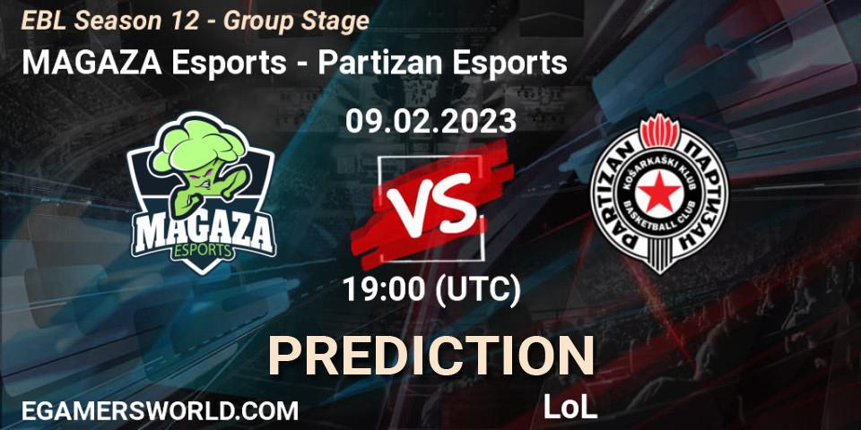 MAGAZA Esports - Partizan Esports: ennuste. 09.02.23, LoL, EBL Season 12 - Group Stage