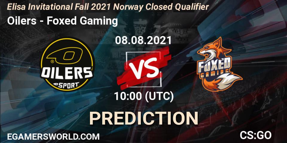 Oilers - Foxed Gaming: ennuste. 08.08.2021 at 10:00, Counter-Strike (CS2), Elisa Invitational Fall 2021 Norway Closed Qualifier