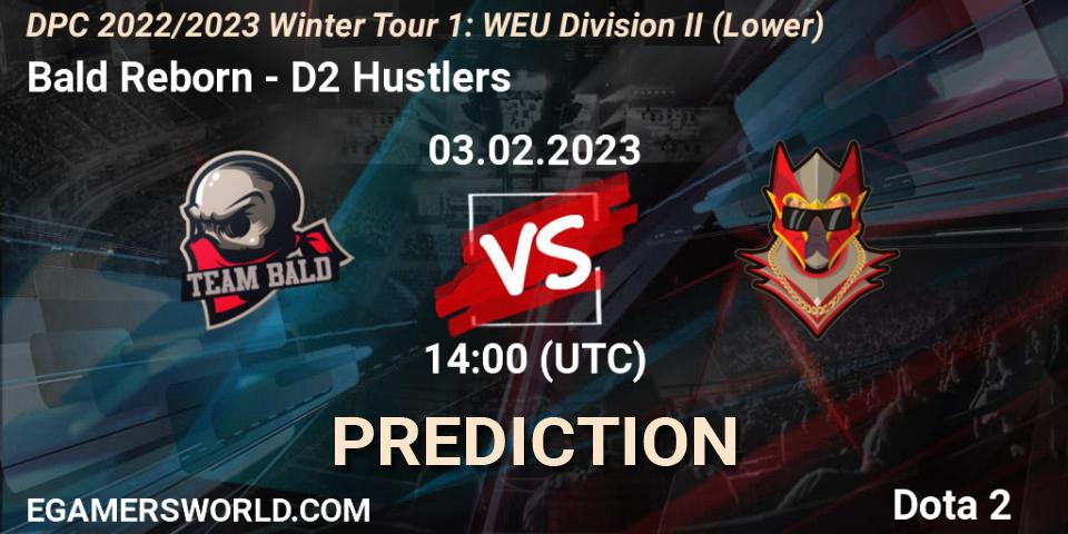 Bald Reborn - D2 Hustlers: ennuste. 03.02.23, Dota 2, DPC 2022/2023 Winter Tour 1: WEU Division II (Lower)