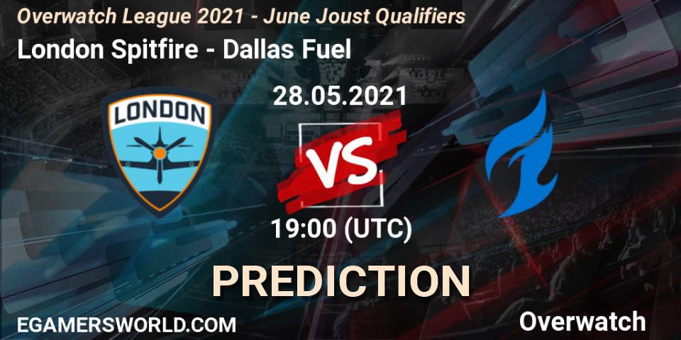 London Spitfire - Dallas Fuel: ennuste. 28.05.21, Overwatch, Overwatch League 2021 - June Joust Qualifiers
