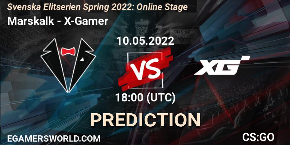 Marskalk - X-Gamer: ennuste. 10.05.2022 at 18:00, Counter-Strike (CS2), Svenska Elitserien Spring 2022: Online Stage